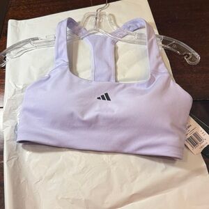 NWT Adidas Powerimpact Medium Support Sports Bra Lavender S